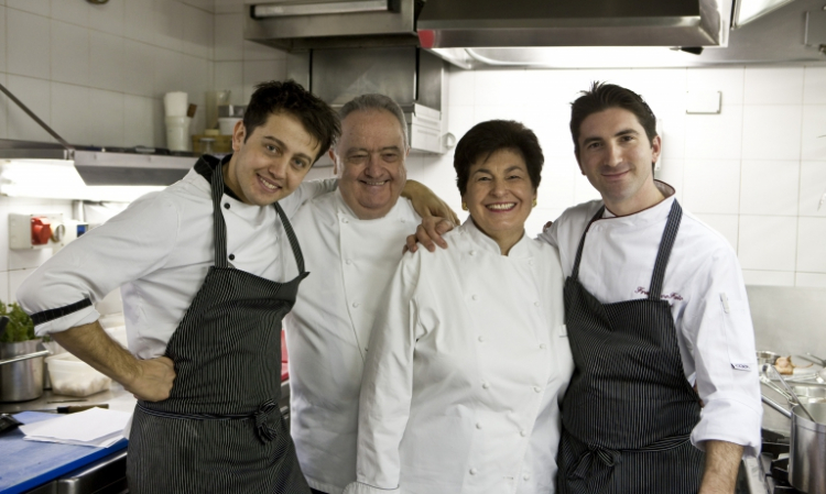 Aimo e Nadia con Alessandro Negrini e Fabio Pisani, giovanissimi
