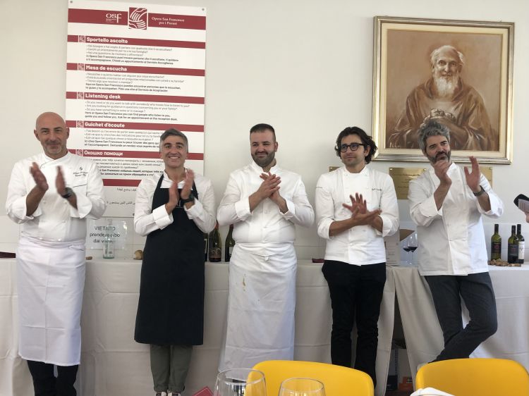 Da sinistra a destra, Fabrizio Borraccino, Cesare Murzilli, Michele Cobuzzi, Guido Paternollo, Francesco Mascheroni
