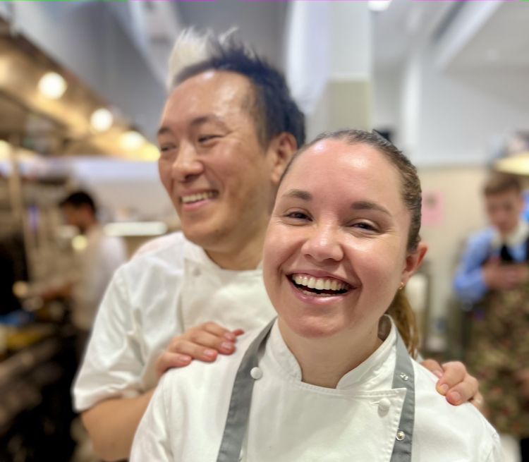 Kondo and Lopez, spouses and co-executive chefs at Gucci Osteria
