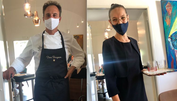 Nino Di Costanzo e Jessica Rocchi, sommelier di Danì Maison
