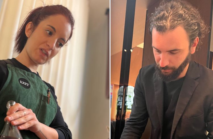CANTINA E SALA. Dalila Condello e Onofrio Viscione detto "Il Barba". Freschezza e competenza in sala