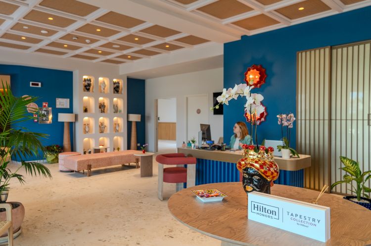 La hall dell'albergo
