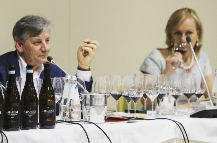 Durante la degustazione al Vinitaly 2018
