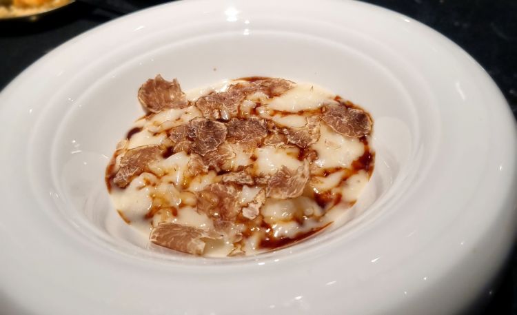 Risotto, fondo bruno, tartufo bianco
