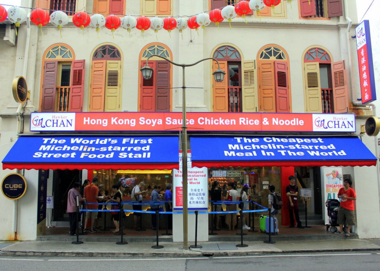 The "comfortable" Hawker Chan location, a few steps from the historic one
