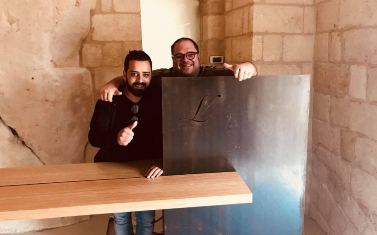 Addesso e Lombardo al cantiere del ristorante