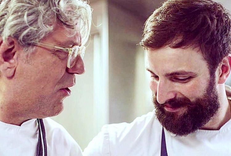 Stefano de Costanzo with Giorgio Locatelli. They