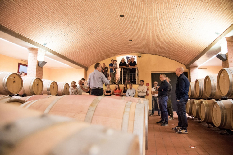 La visita all'interno della cantina
