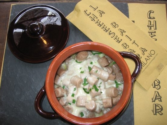 "Bollcrem" chestnut gnocchi from La Baita del Formaggio in via Foppa 5, Milan, +39.02.4817892