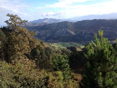 Asturian landscape, about one million inhabitants in the region