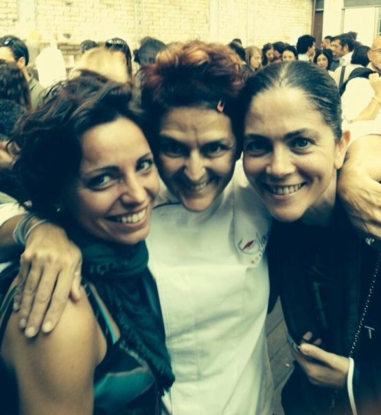 With colleagues Cristina Bowerman and Rosanna Marziale
