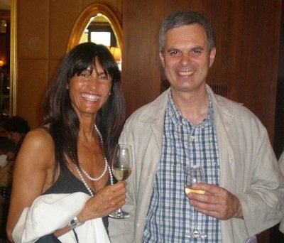 Paola together with Pietro Leemann, chef of Joia in Milan