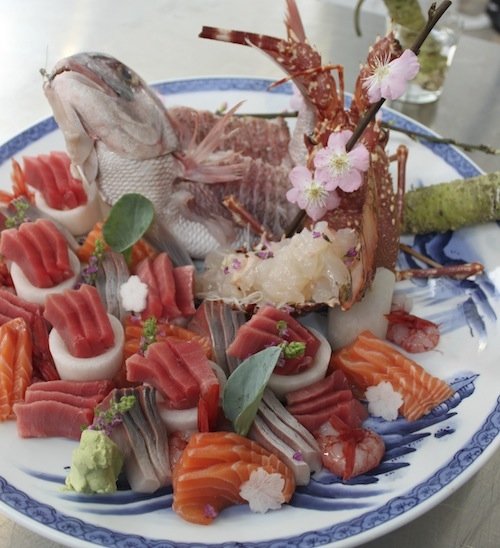 Sashimi di tonno, salmone e orata