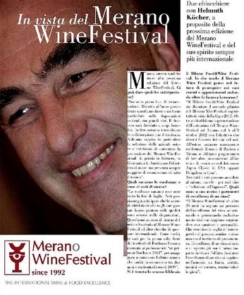 Helmuth Köcher, fondatore e curatore del Merano Wine Festival