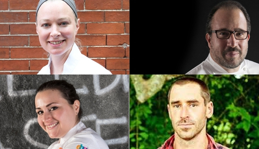 I protagonisti di Identità Boston (13 ottobre): Michele Carter, Michael Schlow, Chris Fischer e Caterina Ceraudo

