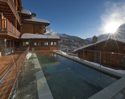 The view out of Principe delle Nevi hotel, located in Strada Giomein 46, Cervinia (Aosta), +39.0166.940992
