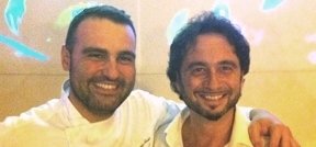 Il cuoco Claudio Sordi con il patron Andrea Zappi, uomo di sala