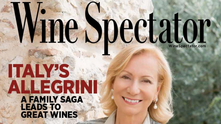 Prima donna italiana ad aver ricevuto la copertina di Wine Spectator
