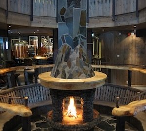 The fireplace