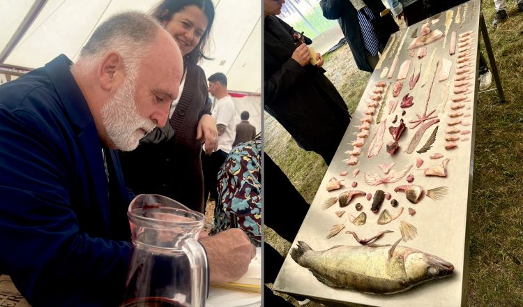 José Andrés e il pesce scomposto nelle sue parti anatomiche da Josh Niland
