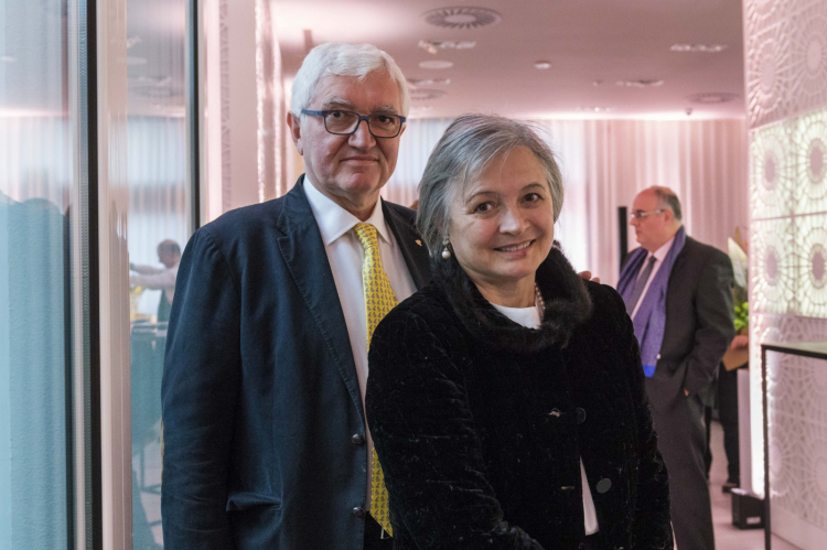 Antonio e Nadia Santini alla premiazione
