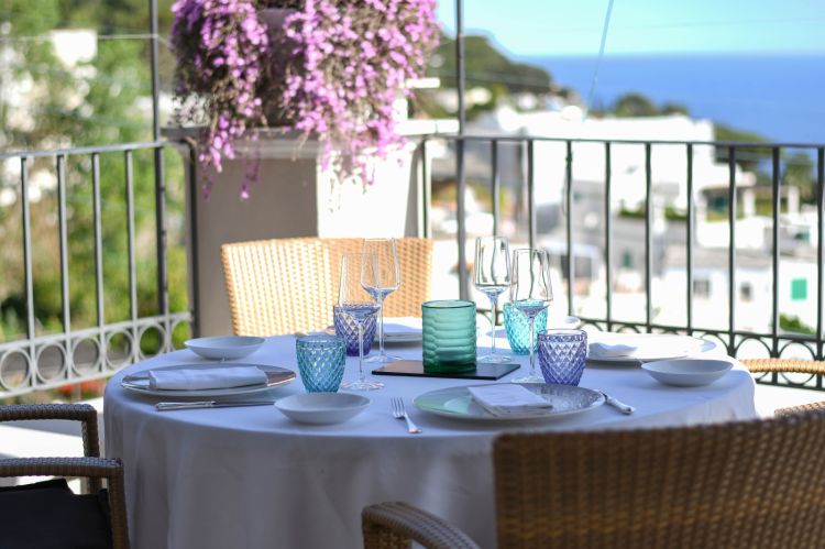 Mise en place alla Terrazza TIberio
