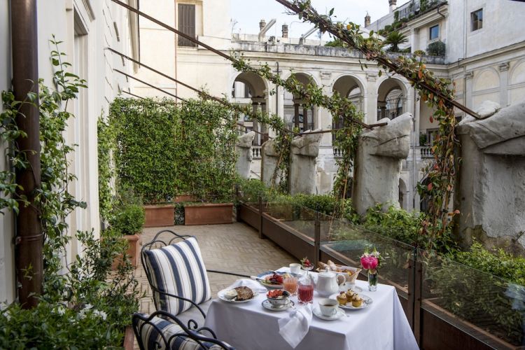 Hotel Vilòn, colazione in terrazza