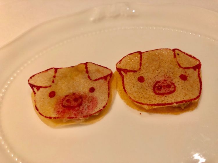 Belcanto: mini-sandwich with pork fat
