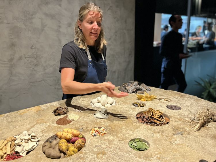 The meal at Central starts with the display of Peru’s edible jewels: potatoes, tubers, wild herbs, maize...
