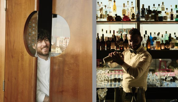 Lorenzo Lunghi e l'head bartender Marco Ortu