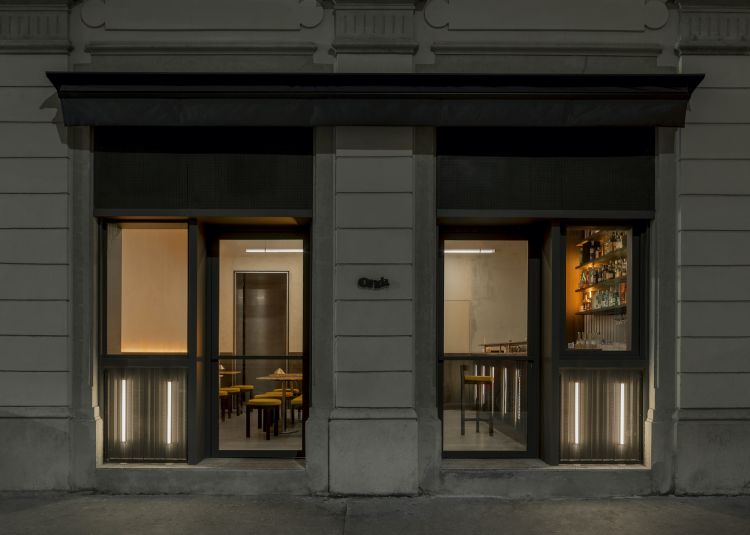 Le vetrine del listening bar Onda
