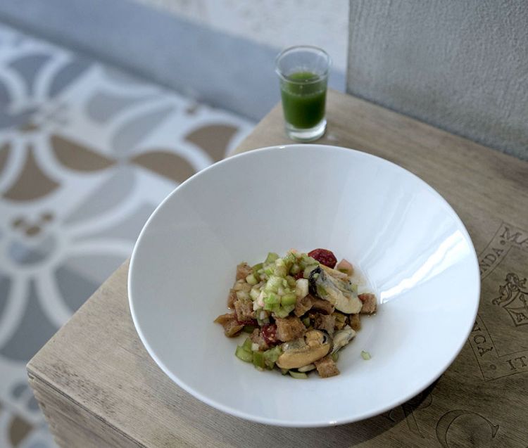 Panzanella di cozze di Mitilla (tutte le foto dei piatti sono di Andrea Moretti)