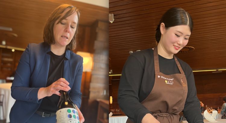Sommeliers Kristell Monot, French and Inae Lee, Korean
