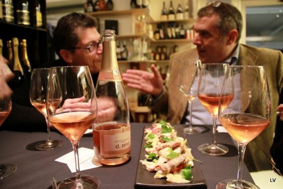 Il direttore di cronachedigusto.it, Fabrizio Carrera (a destra), a Palermo insieme a Luigi Cremona (foto witaly.it)