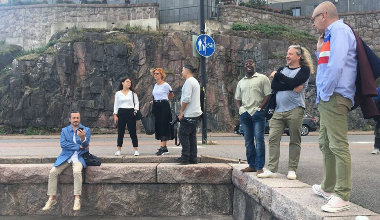 Una foto che ritrae alcuni dei professionisti che hanno partecipato a Sauce a Helsinki