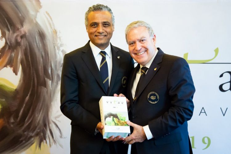Il presidente Ais Antonello Maietta con Hosam Eldin Abou Eleyoun, Ais Milano