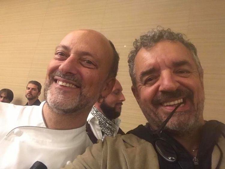 Selfie con il concittadino Moreno Cedroni

