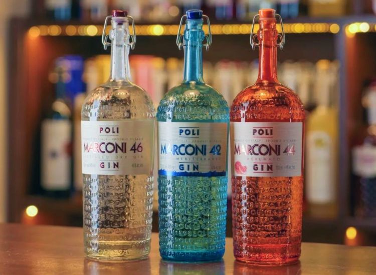 Le tre tipologie di gin della Poli
