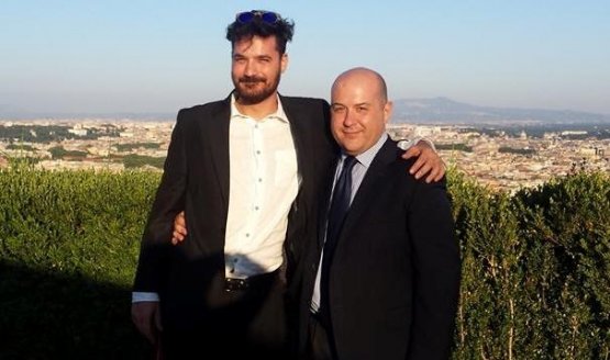 A destra, Alessandro Pipero con Luciano Monosilio, chef di Pipero al Rex