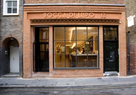 The entrance to Bocca di Lupo, opened by Jacob Ken