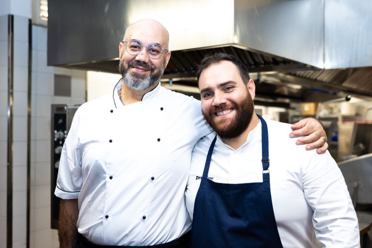 Francesco Bonacci, cuoco storico di OSF, con Lorenzo Sirabella