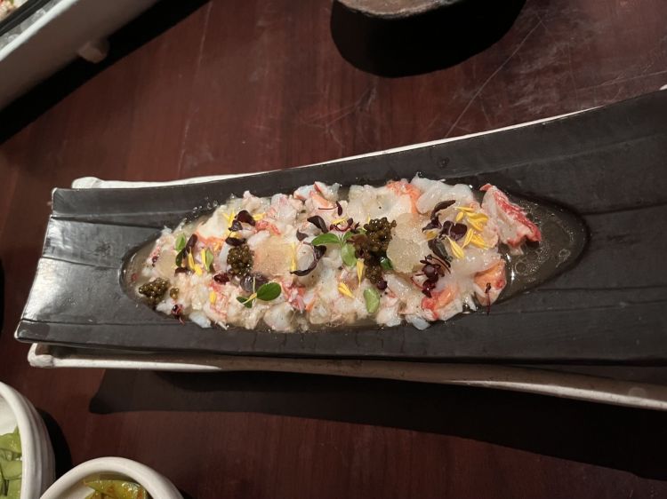 Raw lobster from Zuma Abu Dhabi, an infallible "Japanese fine dining chain"
