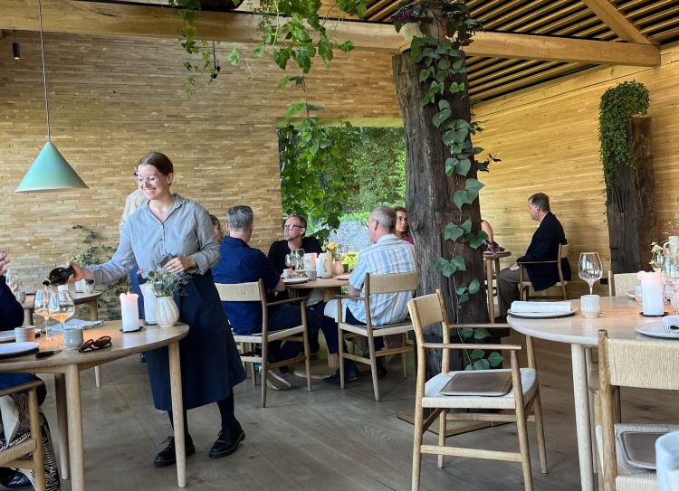 Noma now can host 80 guests per service, divided into 3 rooms
