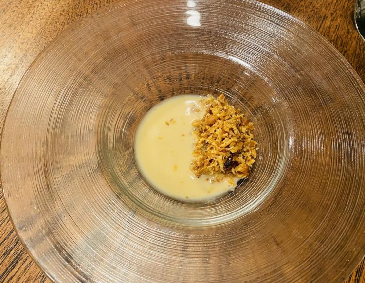 Pollo tra George Blanc e Mugaritz: coscia liquida e petto disidratato