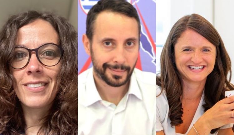Tre importanti relatori della giornata: Daniela Martini (docente di Nutrizione umana all'Università degli Studi di Milano), Giuseppe Virzì (founder e ceo di Tuduu) e Carol Sullivan (dietista clinica, Harvard)