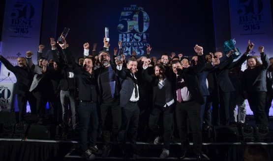 Il podio del 50 Best del 2015