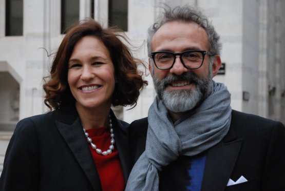 Lara Gilmore and Massimo Bottura in London for the World's 50 Best Restaurants