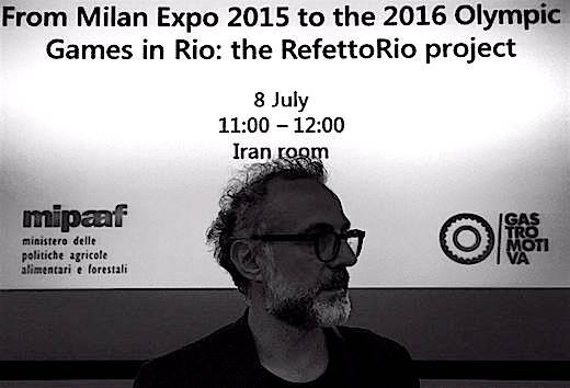Massimo Bottura was one of the protagonists in the