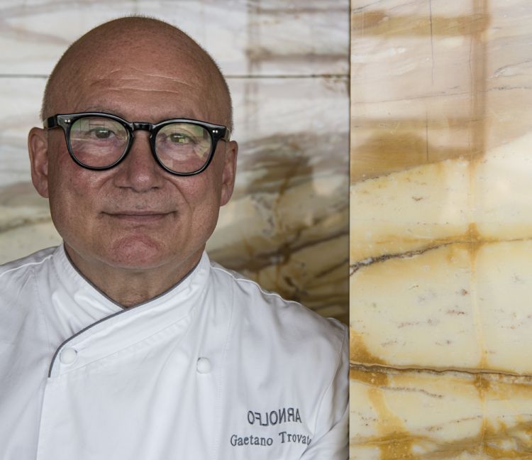 Gaetano Trovato, chef del ristorante Arnolfo, due 