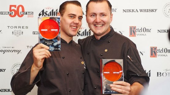 Simone Caporale e Alex Kratena premiati nel 2015 per la quarta volta di fila dal World's 50 Best Bar Awards
